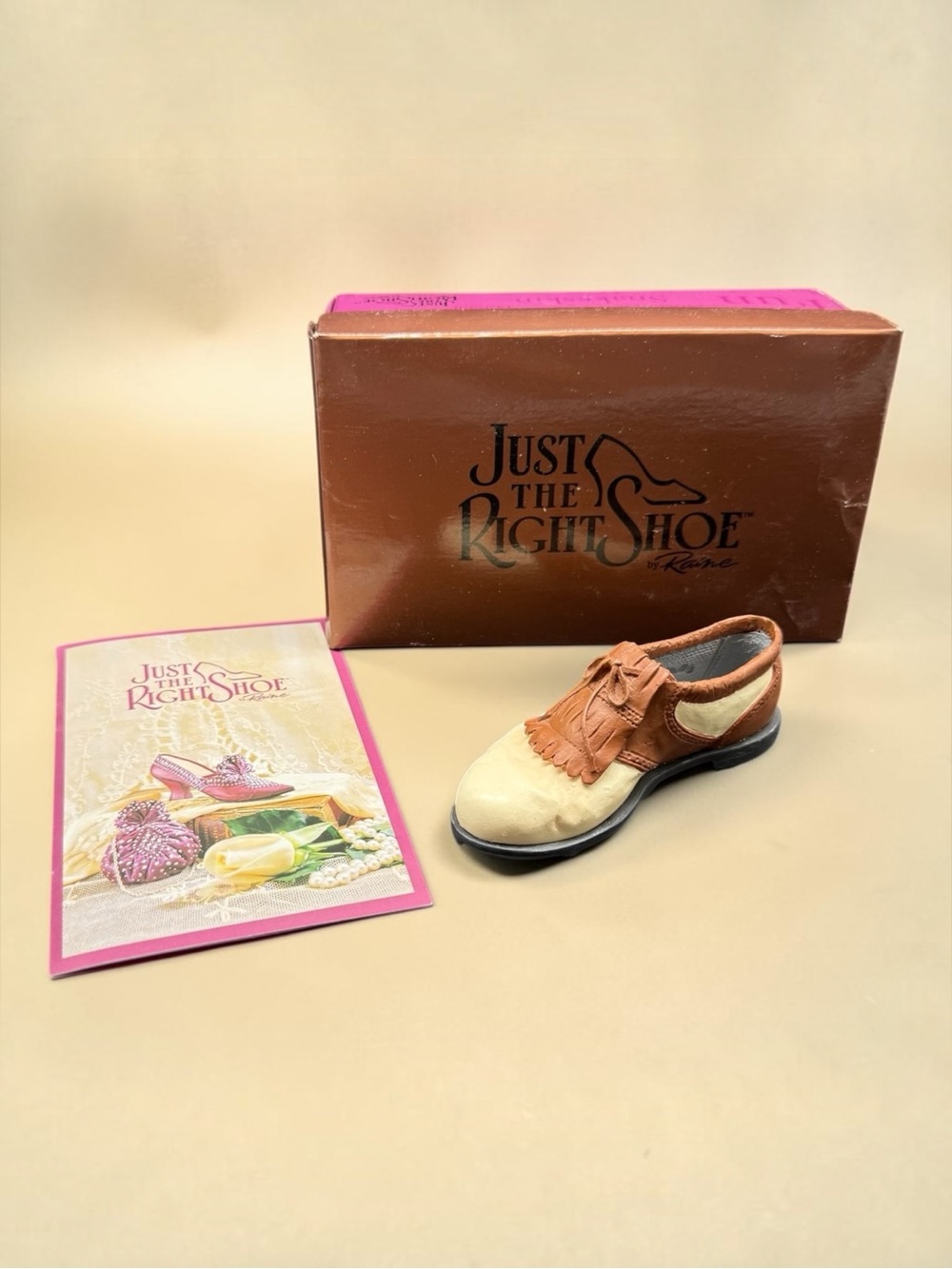 GOLF SHOE Just The Right Shoe Raine Willitts 25503 1999 Wrong Box No COA As Is
